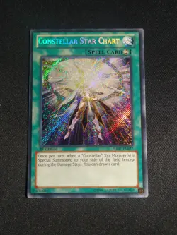 Yugioh - Constellar Star Chart HA07-EN027 1st Edition Secret Rare LP - Image 1