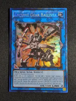 Yugioh - Ancient Gear Ballista RA03-EN046 1st Prismatic Collector's Rare NM - Image 1