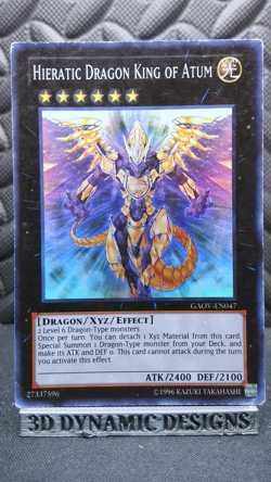 | Yugioh Hieratic Dragon King of Atum GAOV-EN047 Super Rare PL 🔥 | - Image 1