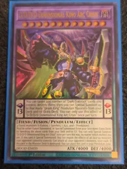 Yugioh D/D/D/D Dimensional King Arc Crisis DOOD-EN035 Ultra Rare 1st Edition NM - Image 1