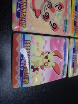 Pokemon Bandai Promo Waterproof Bathroom Menko Card x4 Bagon Plusle etc #5544 - Image 2