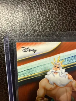 2025 Topps Chrome Disney King Triton Orange Refractor #’d 13/25 SSP Card # 61. - Image 4