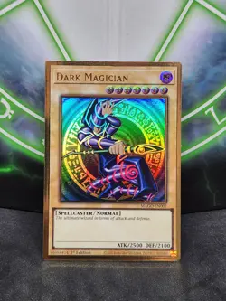 Yugioh Dark Magician MAGO-EN002 Premium Gold Rare 1st Edition NM - Image 1