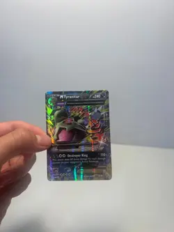 Pokemon M mega Tyranitar EX 43/98 XY - Ancient Origins Holo Card - Image 1