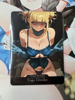 Toga Himiko My Hero Academia Goddess Story Waifu Anime Custom Card - Image 1