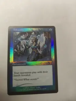 MTG Magic Telepathy 7th Edition Foil Card - Image 1