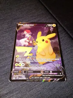 Pikachu V TG16/TG30 Swsh11 Trainer Gallery Holo Rare Pokemon Card - Image 1