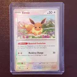 Eevee 074/131 - Masterball Holo - Prismatic Evolutions - Pokemon Card Lot #9 - Image 1