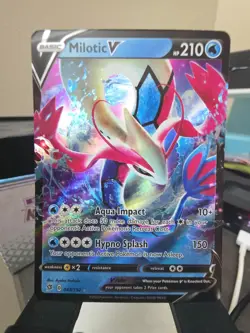 Milotic V 043/192 Rebel Clash Ultra Rare Pokemon Card TCG NM - Image 1