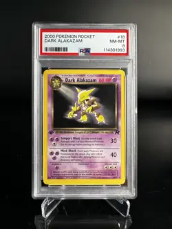 Dark Alakazam 18/82 1st Edition PSA 8 Regular Pokemon Card Team Rocket - Image 1