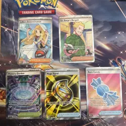 Mega Evolutions Full Art Trainer and Supporter Card Lot Near Mint Pokemon - Image 1