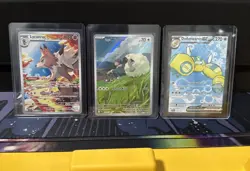 Pokemon Journey Together Lot Of 3 Full Art Cards - Lycanroc, Woolly, Dudunsparce - Image 1
