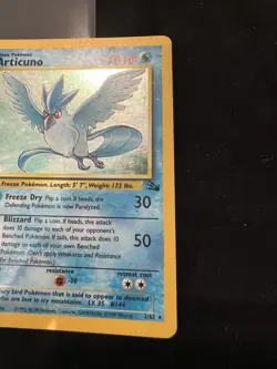 Articuno 1999 Fossil 2/62 Holo Pokemon Card Ungraded - Image 5