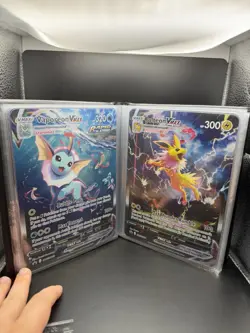 Pokemon Cards TCG JUMBO Collection Holos 34 TOTAL + Binder & Sleeves! - Image 1