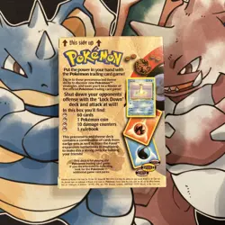 Pokemon TCG Fossil Lockdown Theme Deck Box 1999 - EMPTY BOX ONLY (No Cards) - Image 3
