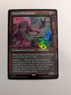 Fear of Missing Out (Showcase) Duskmourn: House of Horror Foil 316 MtG - Image 1