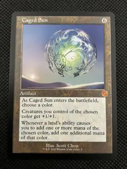Caged Sun 9 The Brothers' War: Retro Frame Artifacts NM MTG - Image 1