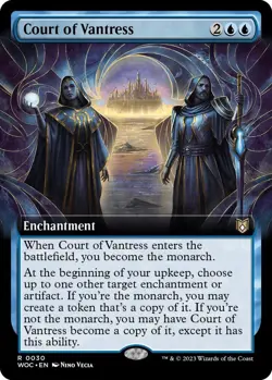 Court of Vantress (Extended Art) Commander: Wilds of Eldraine (WOC) NM FOIL - Image 1