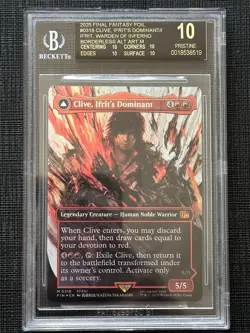 MTG Final Fantasy Clive, Ifrit’s Dominant Foil BGS 10 BLACK LABEL - Image 1