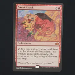 Sneak Attack MTG Dominaria Remastered Mythic 139 NM - Image 1