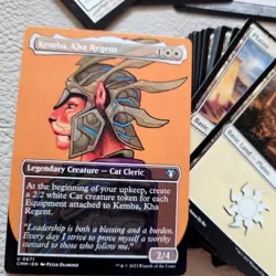 Magic Whole COMMANDER Deck MTG - Kemba, Kha Regent CATS Portrait Art Aggro Equip - Image 1