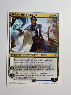 Teferi, Time Raveler (White Border) Mystery Booster 2 Regular - Image 1