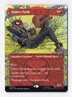 Spider-Punk (Borderless) 0210 (R) MTG Marvel's Spider-Man (SPM) - Image 1