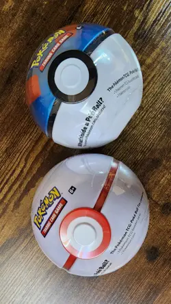 Pokemon TCG Tin Pokeball C21 Factory Sealed - 2 Balls - 3 Booster Pack Per - Image 3