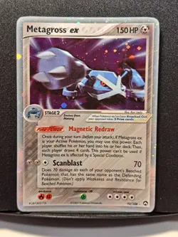 Metagross ex 95/108 Power Keepers 2007 Rare Holo Pokemon TCG Ungraded - Crease - Image 1