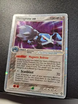 Metagross ex 95/108 Power Keepers 2007 Rare Holo Pokemon TCG Ungraded - Crease - Image 4