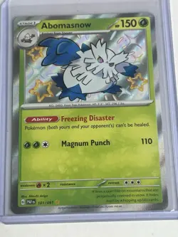 Abomasnow 101/091 (Baby Shiny) Paldean Fates Near Mint Pokemon TCG - Image 1