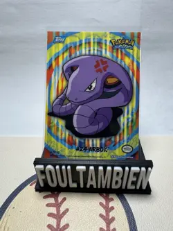 Arbok Topps Pokemon TV Animation Edition Series 2 Puzzle Back Stickers #4 00ur - Image 1