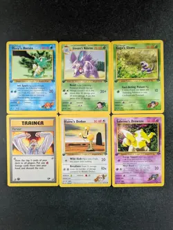 2000 Pokemon MISTY'S HORSEA/ KOGA'S EKANS Gym Challenge 1st Edition English Lots - Image 1