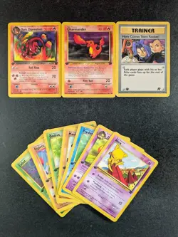 2000 Pokemon DARK CHARMELEON/ CHARMANDER Team Rocket Unlimited English Lots - Image 1