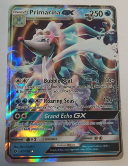 Pokemon Primarina GX 42/149 Sm Base Set Holo LP - Image 1