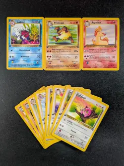 1999 Pokemon SEAKING/ PRIMEAPE/ RAPIDASH Jungle Unlimited Uncommon English Lots - Image 1