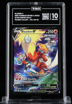 TAG 10 Blaziken V TG14 Pokemon Sword & Shield Silver Tempest 2022 - Image 1