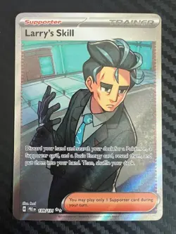 Pokemon TCG Larry's Skill 139/131 Sv: Prismatic Evolutions Holo NM - Image 1