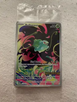 Pokemon TCG Illustration Rare Bulbasaur Mega Evolution Promo 133/132 NM Sealed - Image 1