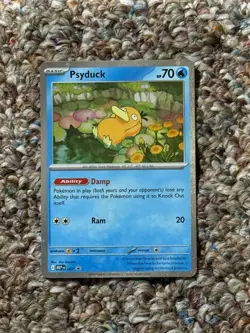 Pokemon TCG Mega Evolutions Psyduck 007 Black Star Promo Holo English - Image 1