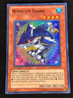 Yugioh Wind-Up Shark ORCS-EN0982 1ST SUPER (MP) - Image 1