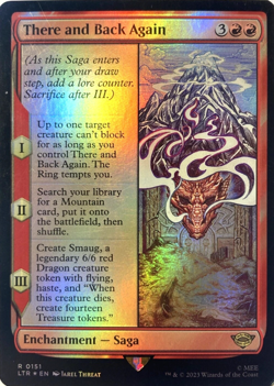 There and Back Again - FOIL LOTR RARE MtG TCG Card # 0151 - Image 1