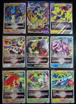 9 ULTRA RARE VMAX/VSTAR Sword and Shield ONLY Pokemon Card Lot! All NM - Image 1