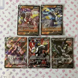 Pokemon TCG Battle Styles URSHIFU V and VMAX 5 Card Lot Full Art Holos - Image 1