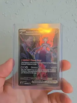 Pokemon TCG Destined Rivals Team Rockets Mewtwo EX Card 231/182 - Image 1