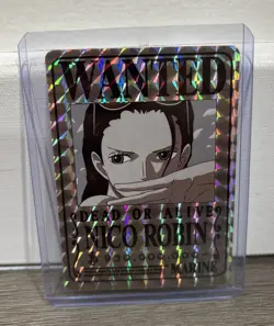 ONE PIECE HOLOGRAPHIC TRADING CARD STICKERS WANTED POSTERS HEAD NAMI & ROBIN - Image 2