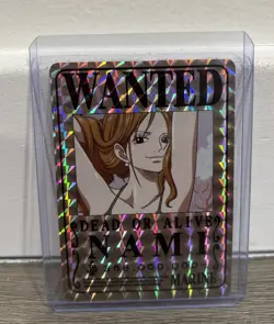 ONE PIECE HOLOGRAPHIC TRADING CARD STICKERS WANTED POSTERS HEAD NAMI & ROBIN - Image 3