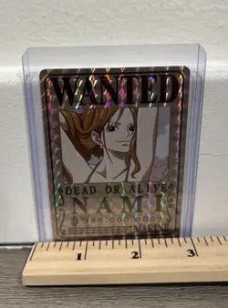 ONE PIECE HOLOGRAPHIC TRADING CARD STICKERS WANTED POSTERS HEAD NAMI & ROBIN - Image 5