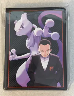 65 Ct Destined Rivals ETB Mewtwo & Giovanni Pokemon Card Sleeves New Sealed - Image 1