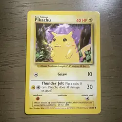 PIKACHU 58/102 - Base Set - 4th Print - 1999-2000 - Pokemon Card LP 1X - Image 1